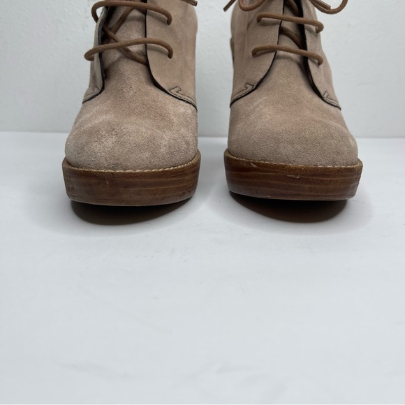 COLE HAAN Stephanie Chukka Suede Platform Oxford Heel Boot Nike Air Sz 6 - Picture 3 of 15